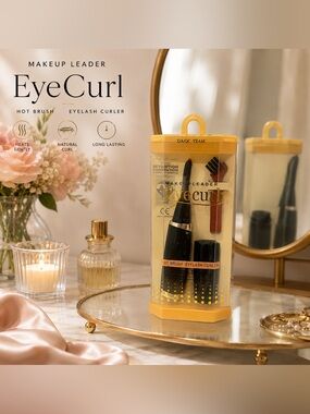 Make Up Leader EyeCurl Hot Brush Eyelash Curler – New Sealed